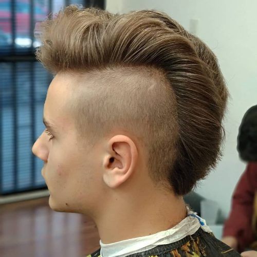 Shaved And Colored Mohawk Haircuts (Photo 1 of 20)