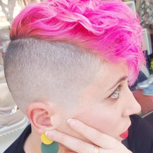Hot Pink Fire Mohawk Hairstyles (Photo 18 of 20)