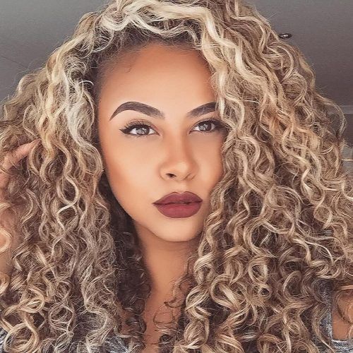 Playful Blonde Curls Hairstyles (Photo 3 of 20)