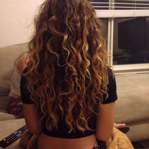 Brown Curly Hairstyles With Highlights (Photo 1 of 20)