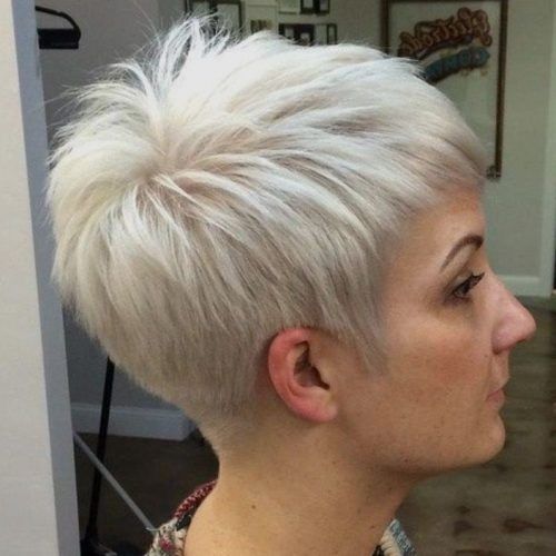 Side-Parted Blonde Balayage Pixie Haircuts (Photo 9 of 15)