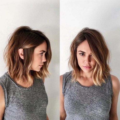 Sexy Tousled Wavy Bob For Brunettes (Photo 15 of 20)