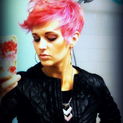 Pink Pixie Princess Faux Hawk Hairstyles (Photo 13 of 20)