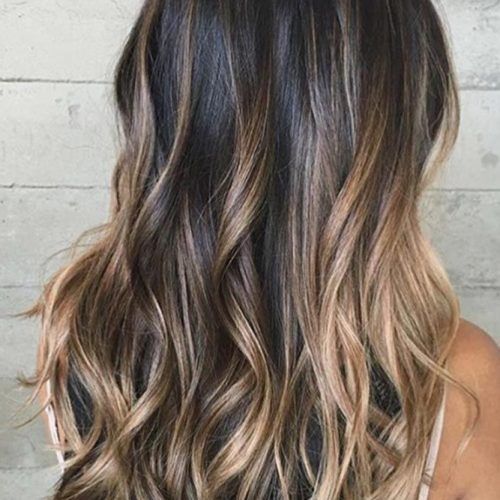 Ash Blonde Balayage Ombre On Dark Hairstyles (Photo 2 of 20)