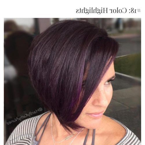Color Highlights Short Hairstyles For Round Face Types (Photo 1 of 20)