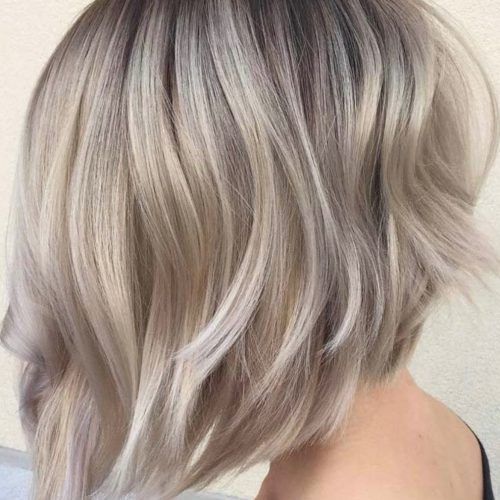 Ash Blonde Balayage For Short Stacked Bob Hairstyles (Photo 6 of 20)
