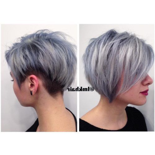 White Bob Undercut Hairstyles With Root Fade (Photo 20 of 20)