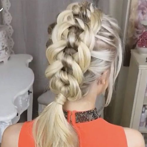 Knotted Braided Updo Hairstyles (Photo 10 of 20)