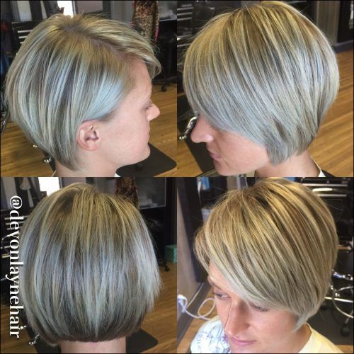 Icy Blonde Shaggy Bob Hairstyles (Photo 11 of 20)