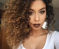 20 Photos Brown to Blonde Ombre Curls Hairstyles