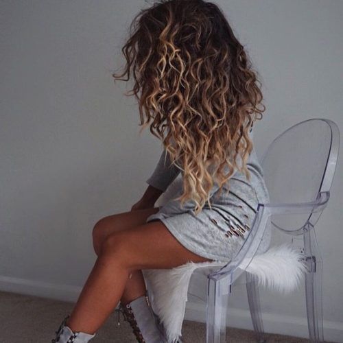 Brown To Blonde Ombre Curls Hairstyles (Photo 18 of 20)