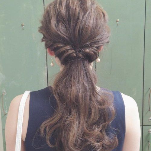 Low Twisted Flip-In Ponytail Hairstyles (Photo 8 of 20)