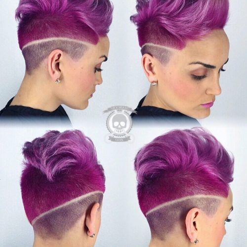 Lavender Ombre Mohawk Hairstyles (Photo 17 of 20)