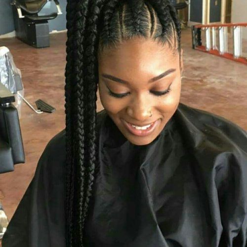 Cornrows Hairstyles For Long Ponytail (Photo 18 of 20)