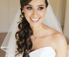 15 Best Collection of Half Up Half Down with Veil Wedding Hairstyles