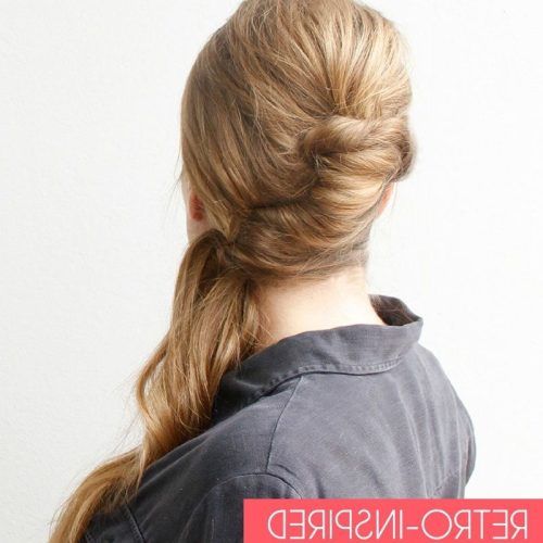 Twisted Retro Ponytail Updo Hairstyles (Photo 2 of 20)