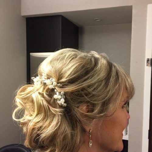 Tousled Asymmetrical Updo Wedding Hairstyles (Photo 10 of 20)