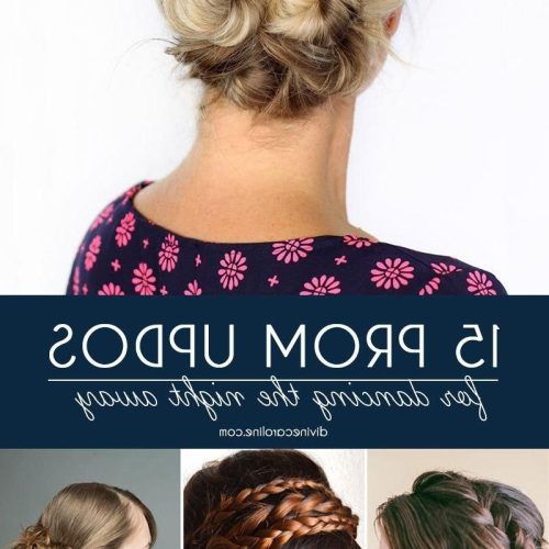 Braided Updo Hairstyle With Curls For Short Hair (Photo 12 of 15)