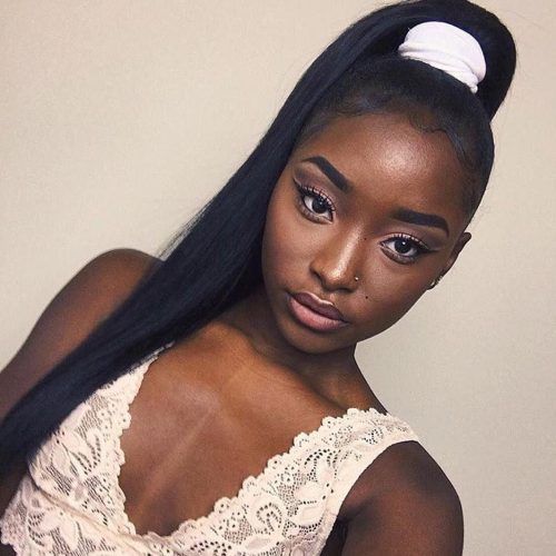 Black And Luscious Pony Hairstyles (Photo 7 of 20)