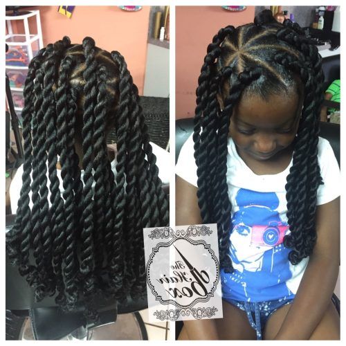Black Layered Senegalese Twists Pony Hairstyles (Photo 8 of 20)