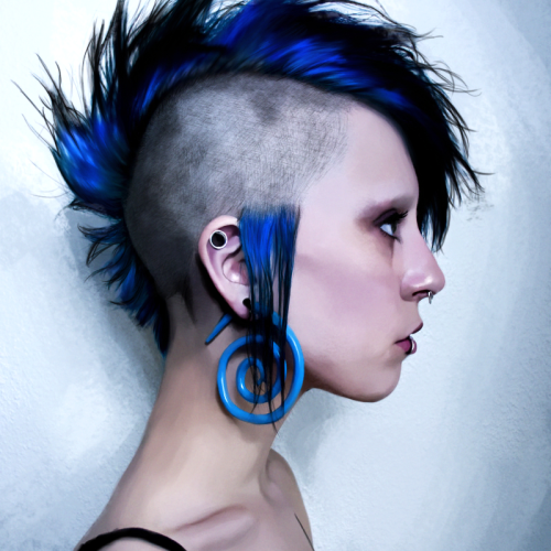 Textured Blue Mohawk Hairstyles (Photo 1 of 20)