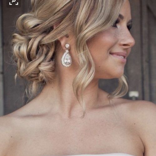 Curled Side Updo Hairstyles With Hair Jewelry (Photo 1 of 20)