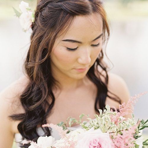 Middle Part Wedding Hairstyles (Photo 1 of 15)