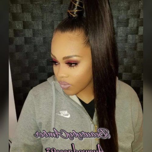 Sculpted And Constructed Black Ponytail Hairstyles (Photo 17 of 20)