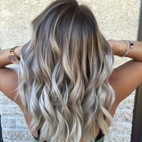 Glamorous Silver Blonde Waves Hairstyles (Photo 16 of 20)