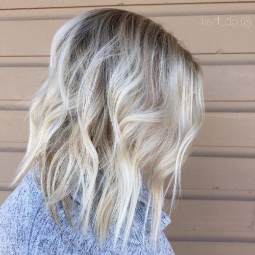 Ice Blonde Lob Hairstyles (Photo 4 of 20)