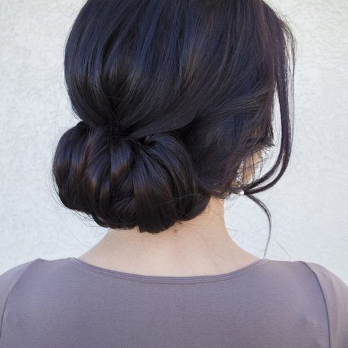 Retro Wedding Hair Updos With Small Bouffant (Photo 16 of 20)