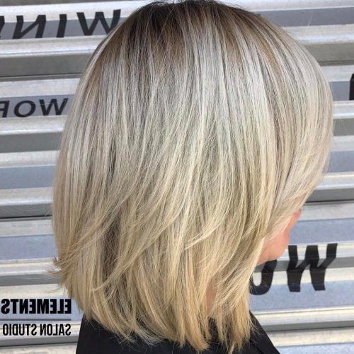 Ash Blonde Bob Hairstyles With Light Long Layers (Photo 2 of 20)