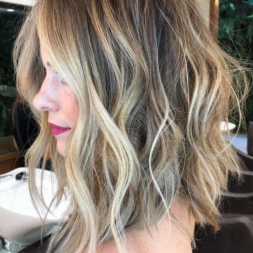 Tousled Beach Babe Lob Blonde Hairstyles (Photo 2 of 20)