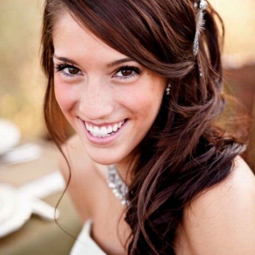 Wedding Hairstyles Long Side Ponytail Hair (Photo 1 of 15)