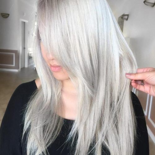 Silver Blonde Straight Hairstyles (Photo 1 of 20)