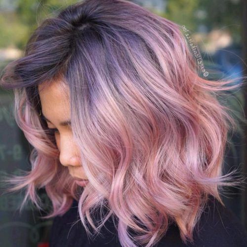 Pink Medium Hairstyles (Photo 18 of 20)