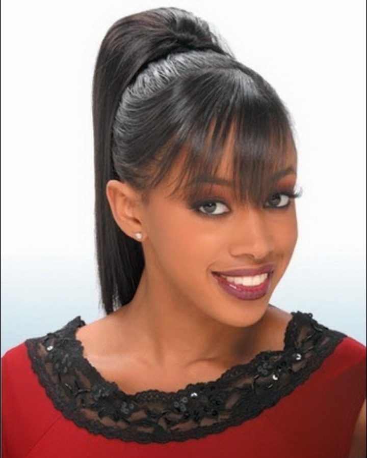 20 Ideas of High Ponytail Hairstyles with Side Bangs