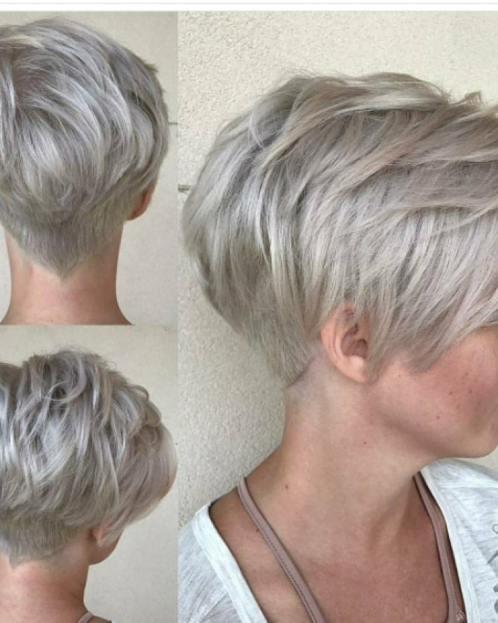 2024 Popular Stacked Pixie Haircuts with V-cut Nape