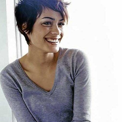 Brunette Pixie Haircuts (Photo 6 of 20)