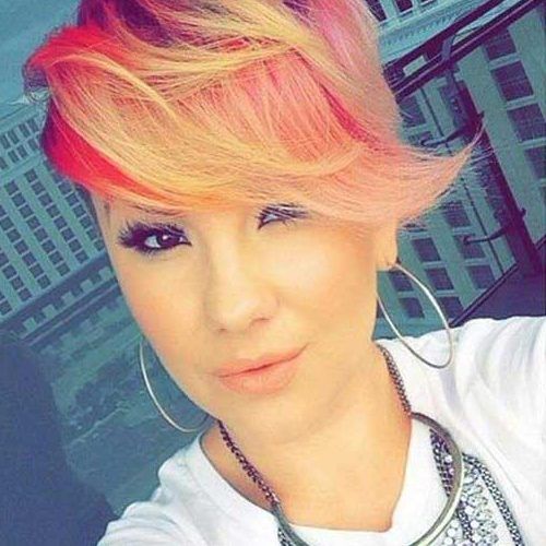 Razor Cut Pink Pixie Hairstyles With Edgy Undercut (Photo 7 of 20)