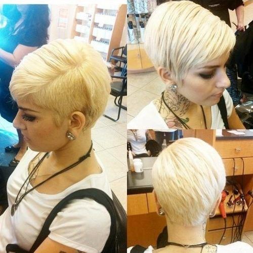 Part Shaved Short Hairstyles (Photo 15 of 20)