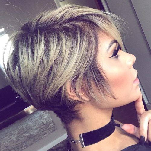 Long Blonde Pixie Haircuts With Root Fade (Photo 4 of 20)