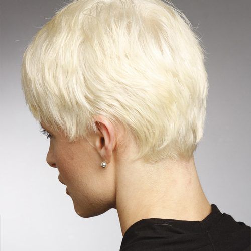 Platinum Blonde Pixie Hairstyles With Long Bangs (Photo 18 of 20)