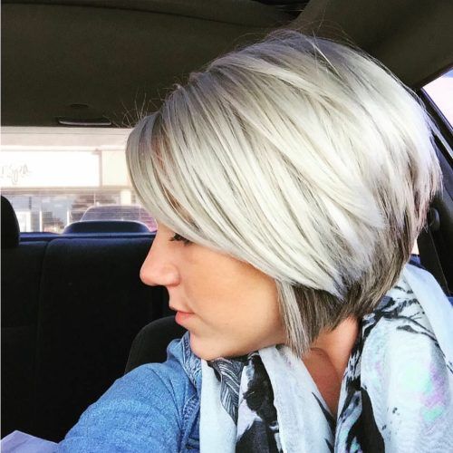 Short Ruffled Hairstyles With Blonde Highlights (Photo 6 of 20)