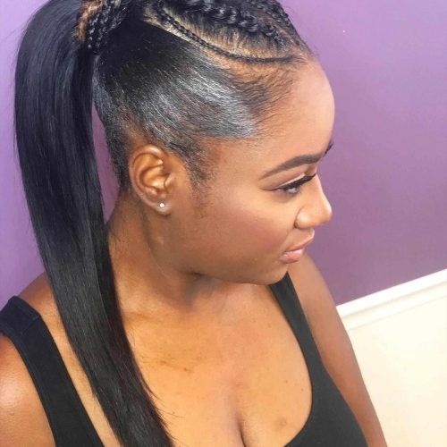 Cornrows Hairstyles For Long Ponytail (Photo 12 of 20)