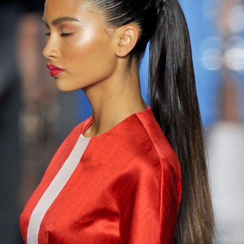 Fancy Sleek And Polished Pony Hairstyles (Photo 17 of 20)