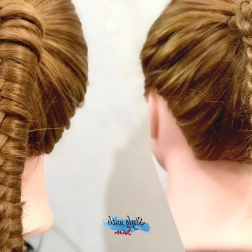 Knotted Braided Updo Hairstyles (Photo 11 of 20)