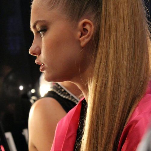High And Glossy Brown Blonde Pony Hairstyles (Photo 18 of 20)