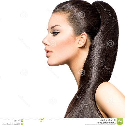 Ponytail Hairstyles For Brunettes (Photo 4 of 20)