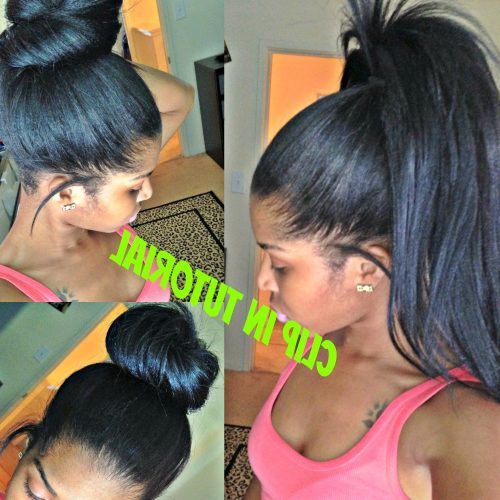 High Black Pony Hairstyles For Relaxed Hair (Photo 13 of 20)